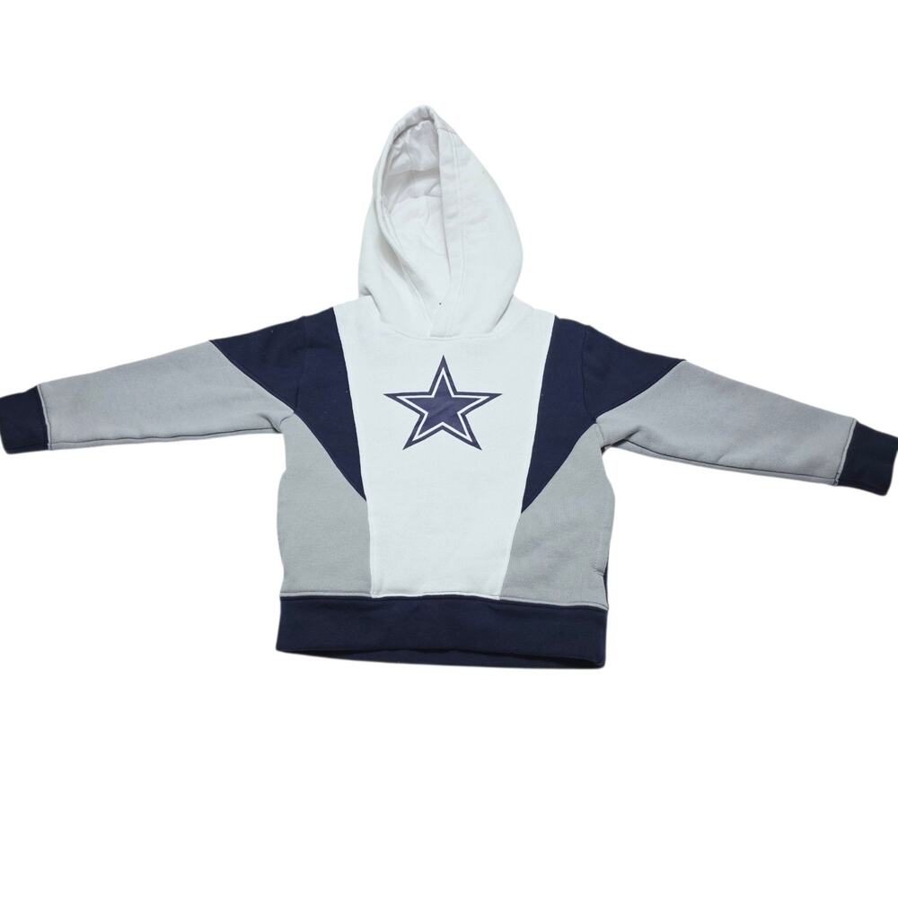 Dallas Cowboys NFL Team Apparel Youth Navy Blue Hooded Sweatshirt Size Small (4)